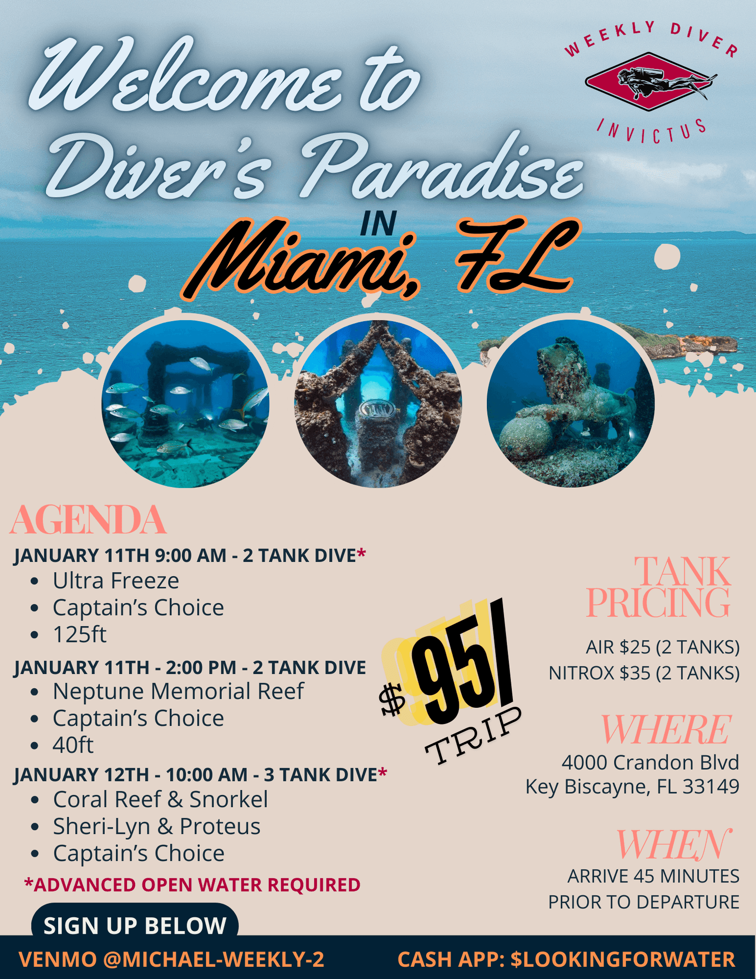 Divers Paradise Miami - Weekly Diver Trip